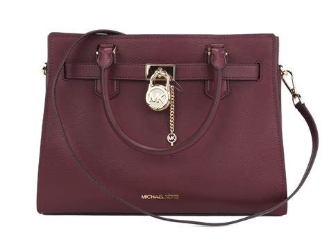 Michael Kors Hamilton Medium Top Zip Satchel Crossbody 